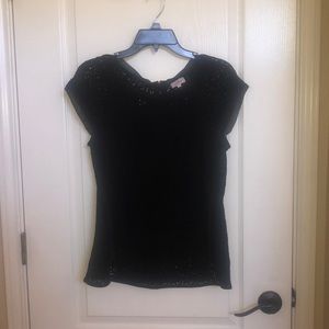 Lace Capped Sleeve Blouse